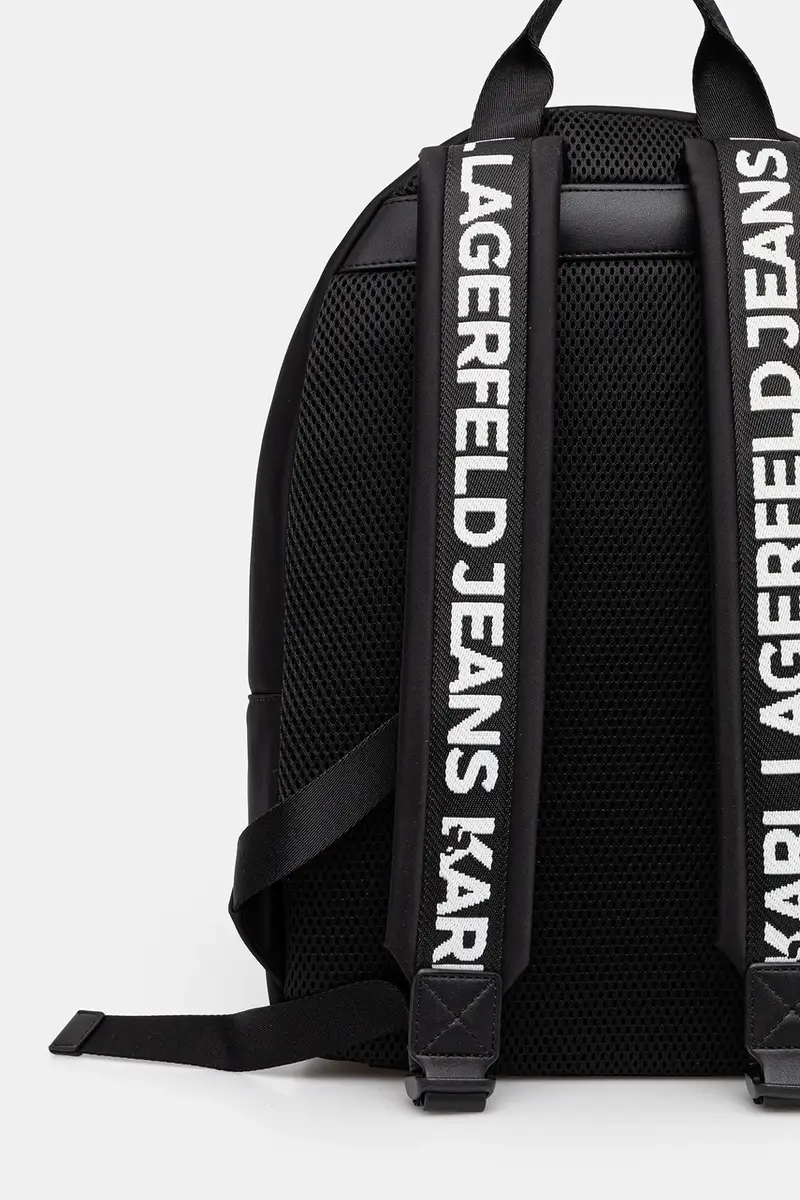 zaino uomo colore nero con applicazione A3M30353 miniatura 4