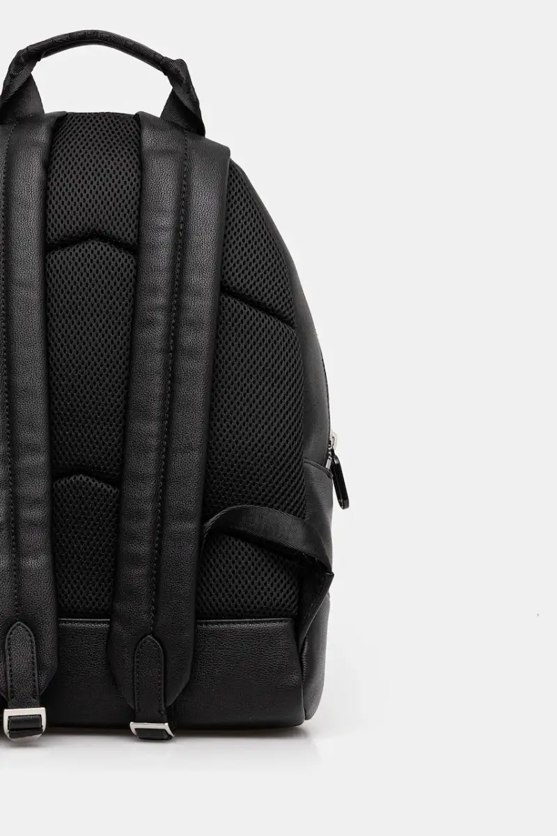 zaino uomo colore nero con applicazione A4M30314 miniatura 3