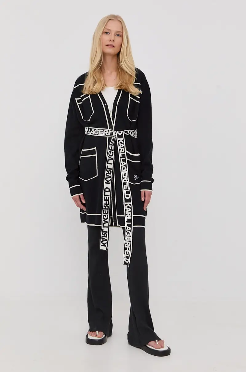 kardigan con aggiunta di lana Multicolore miniatura 2