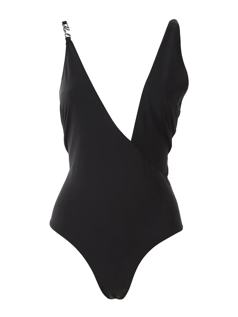 Karl Dna One Signature Swimsuit Nero
