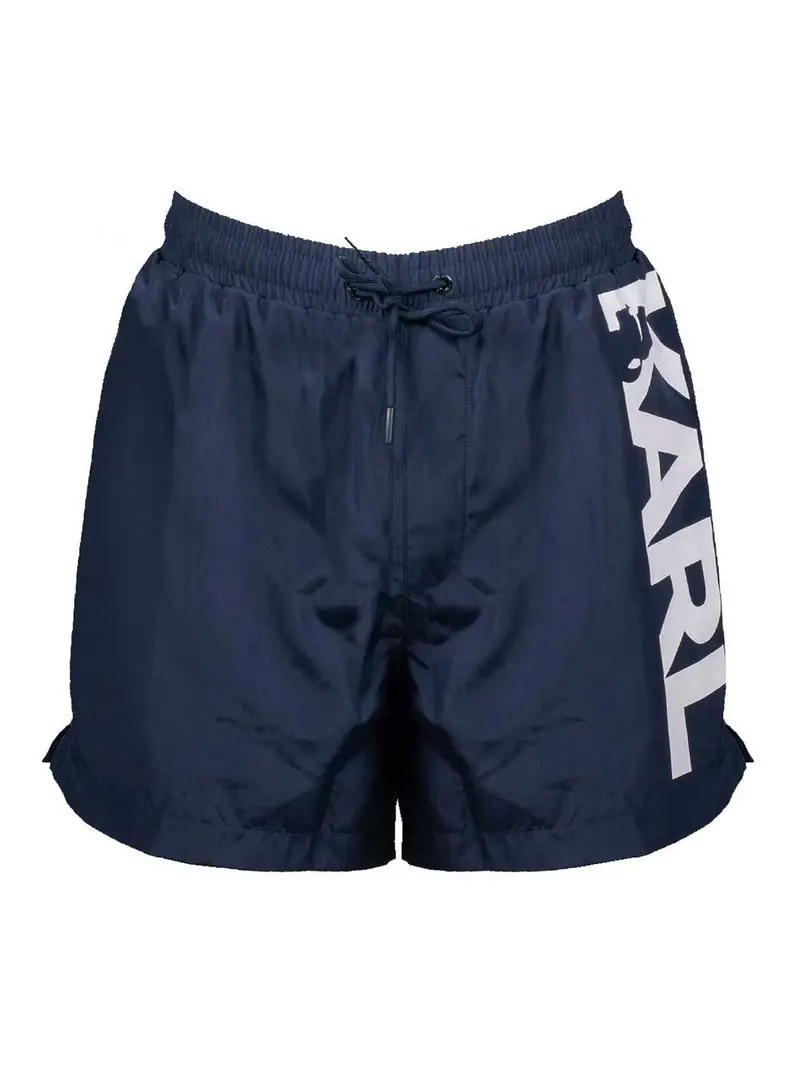 Karl Logo Boardshorts Blu scuro