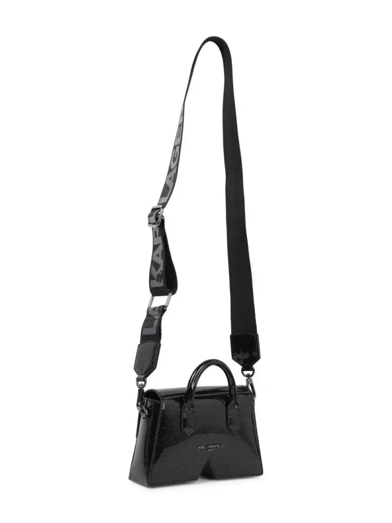 Borsa tote Ikon K nera Nero miniatura 2