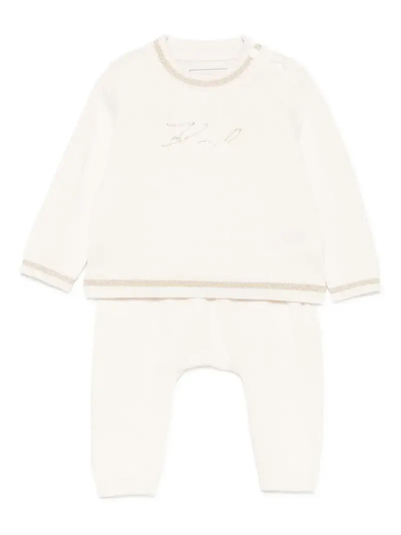 Karl Lagerfeld Kids Completo Ecru per Bambino
