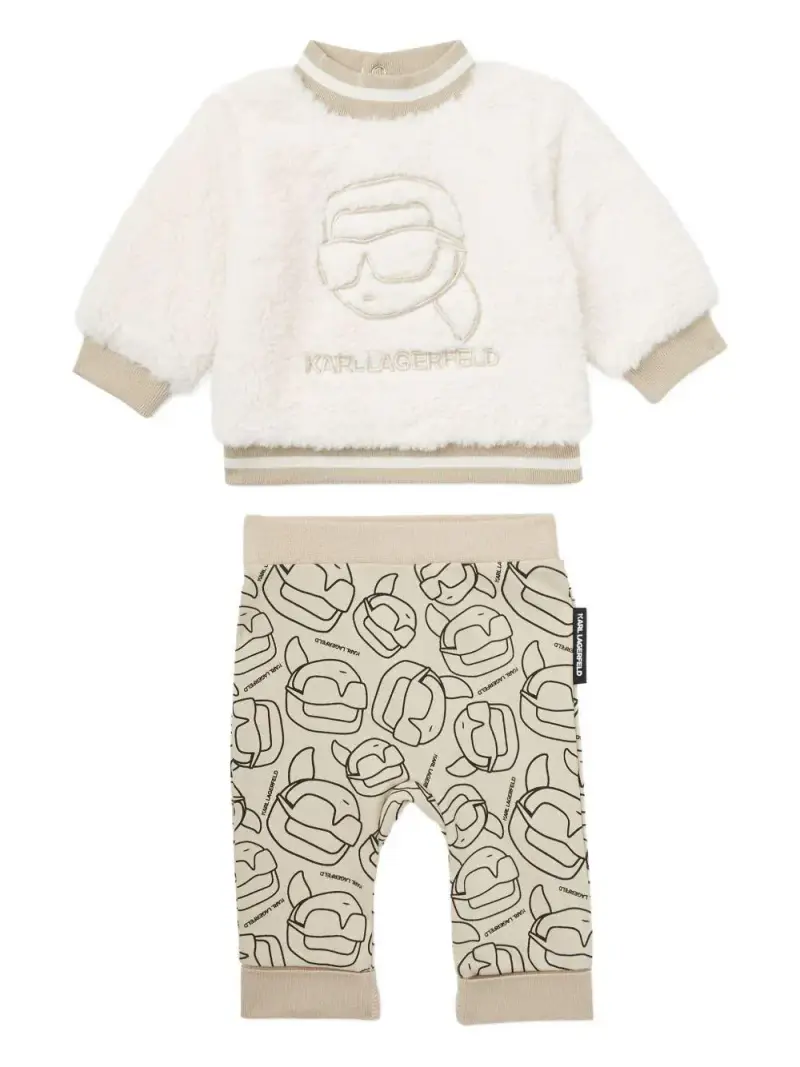 Karl Lagerfeld Kids Completo Bambino Ecru beige