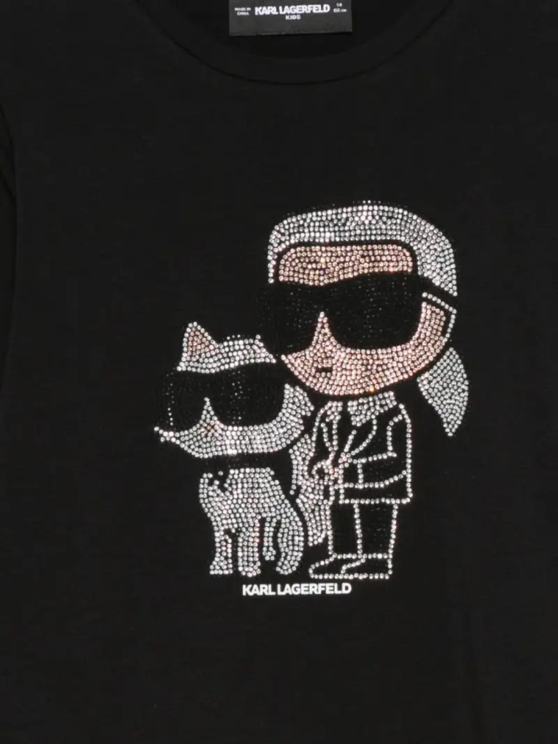 Karl Lagerfeld Kids Maglietta Bambino Nero miniatura 3