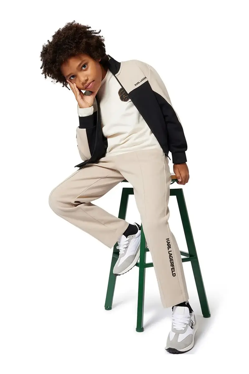 longsleeve in cotone bambino/a colore bianco Z30955 miniatura 5