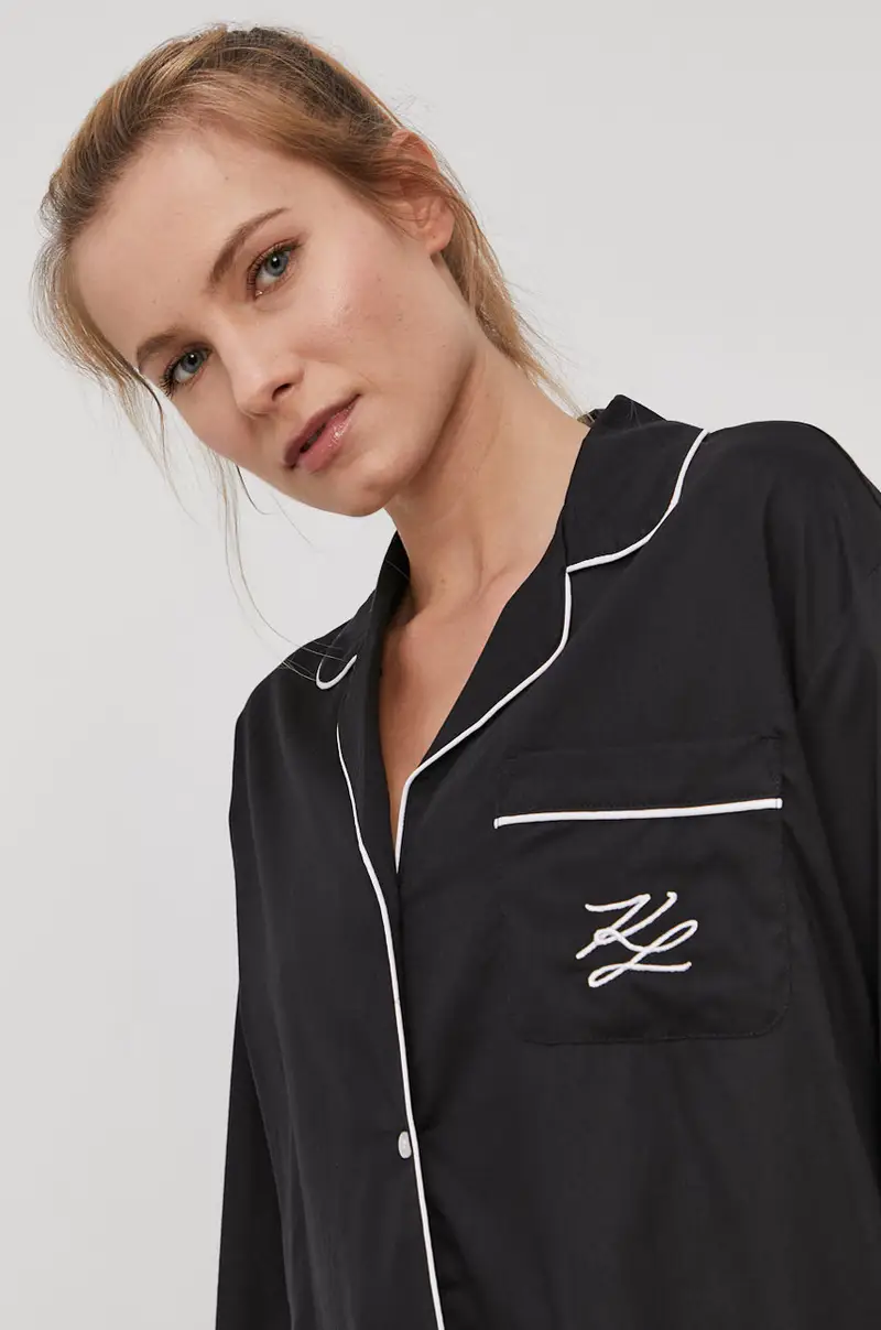 maglia da notte Nero miniatura 4