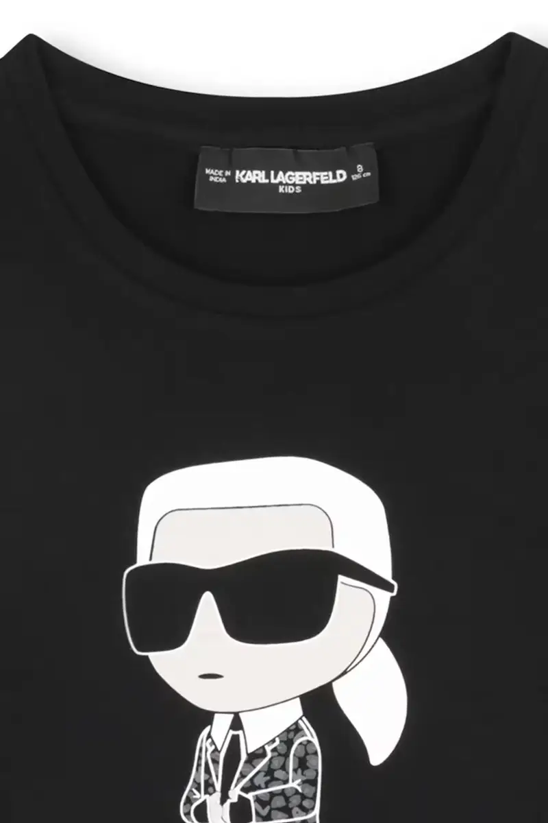 maglietta a maniche lunghe per bambini colore nero Z30938 miniatura 3