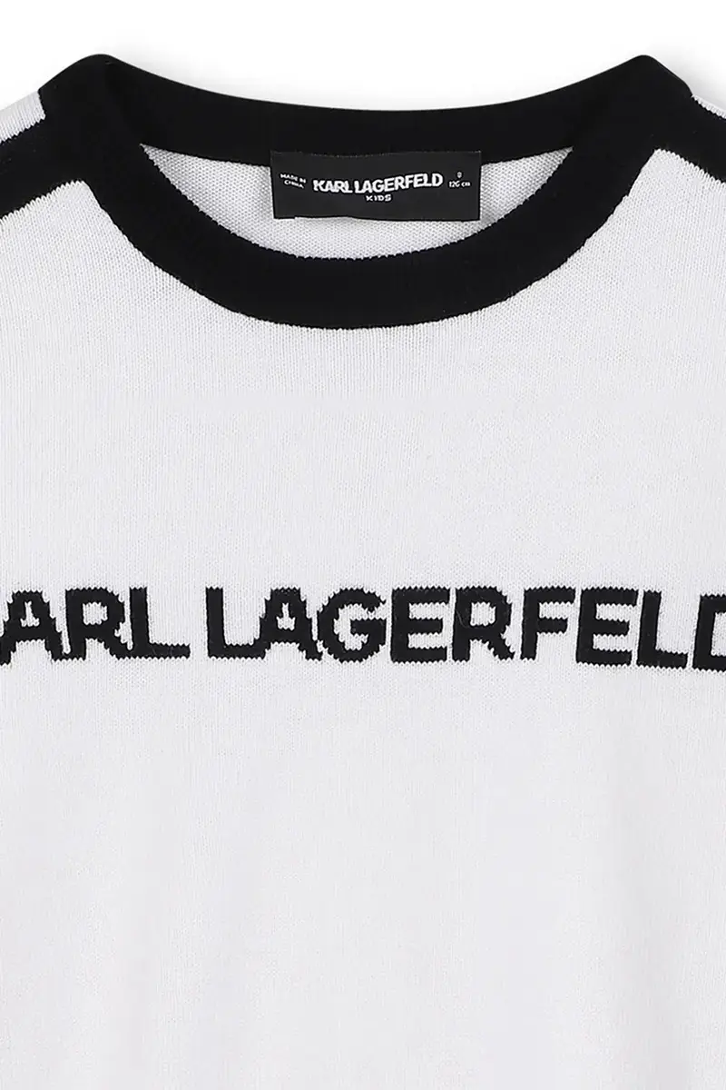 maglione con aggiunta di cashemire bambino/a colore bianco Z30936 miniatura 4