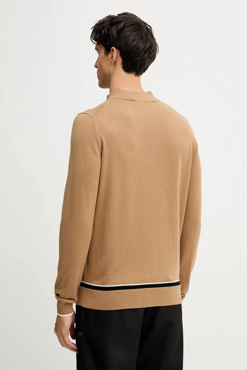 maglione con lana colore marrone 554305.655021 miniatura 3