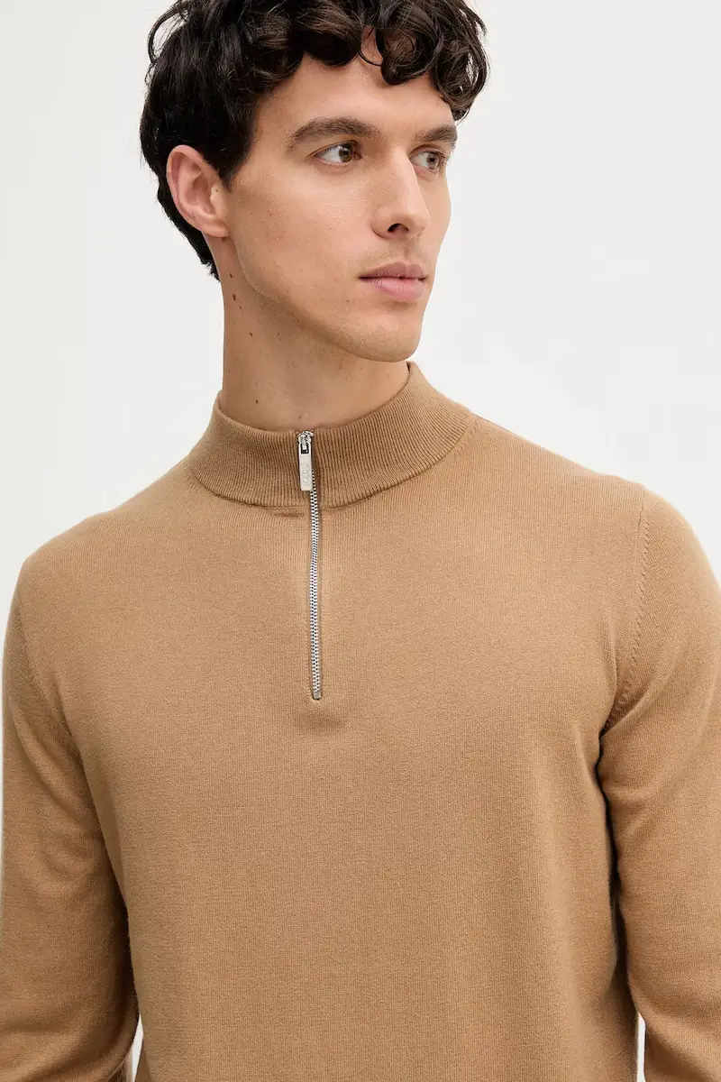 maglione con lana colore marrone 554305.655021 miniatura 4