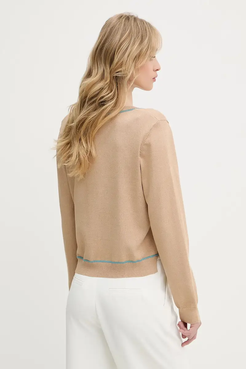 maglione donna colore beige A3W18023 miniatura 3