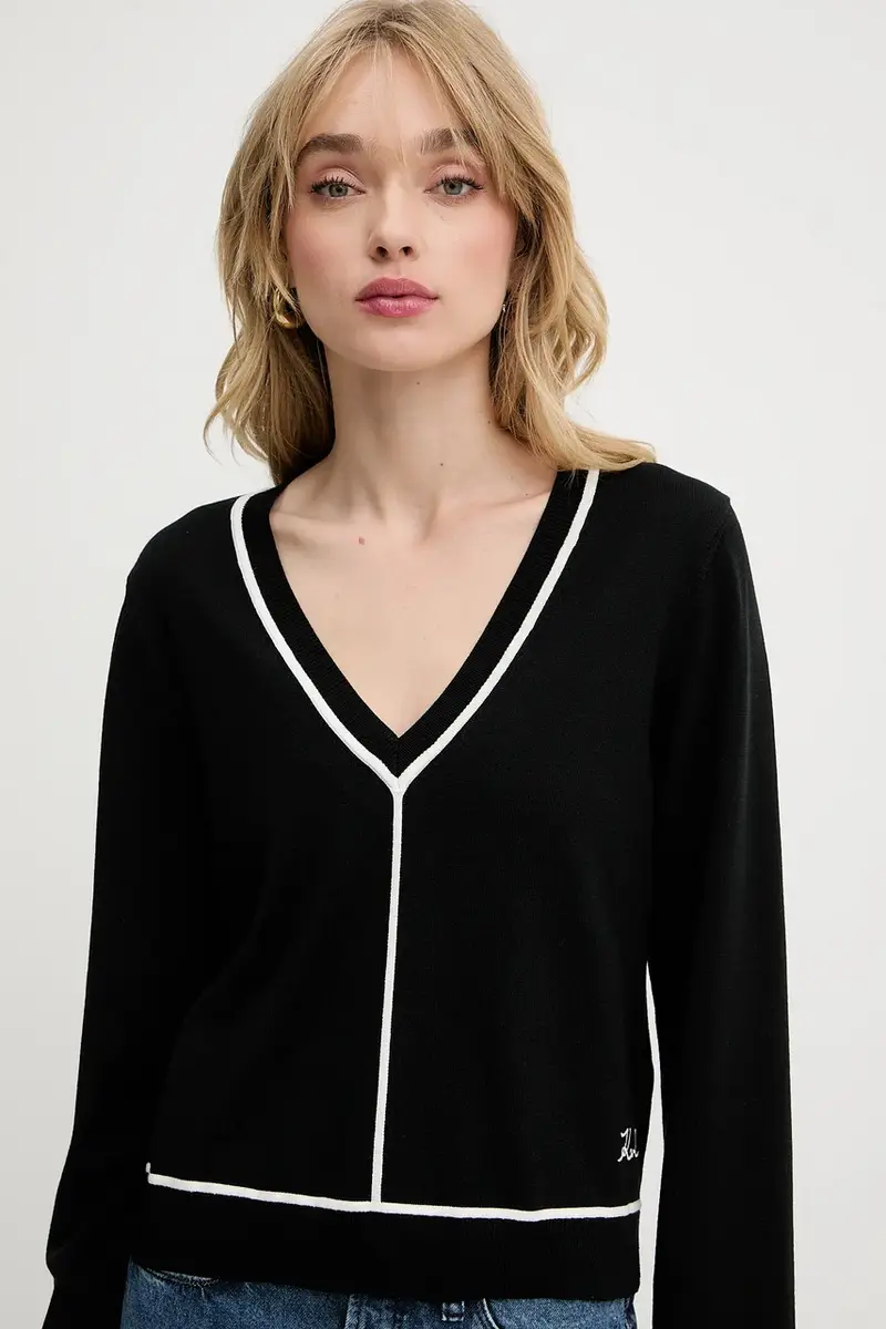 maglione donna colore nero A3W18023 miniatura 4