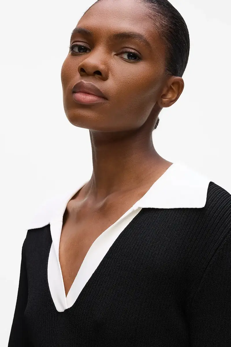 maglione donna colore nero A4W18043 miniatura 3