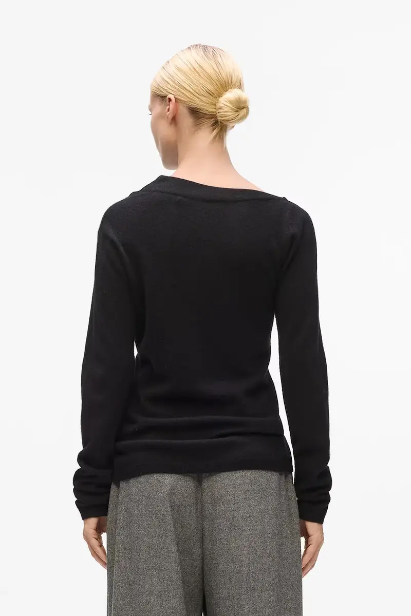 maglione in cachemirie donna colore nero A4W18042 miniatura 2