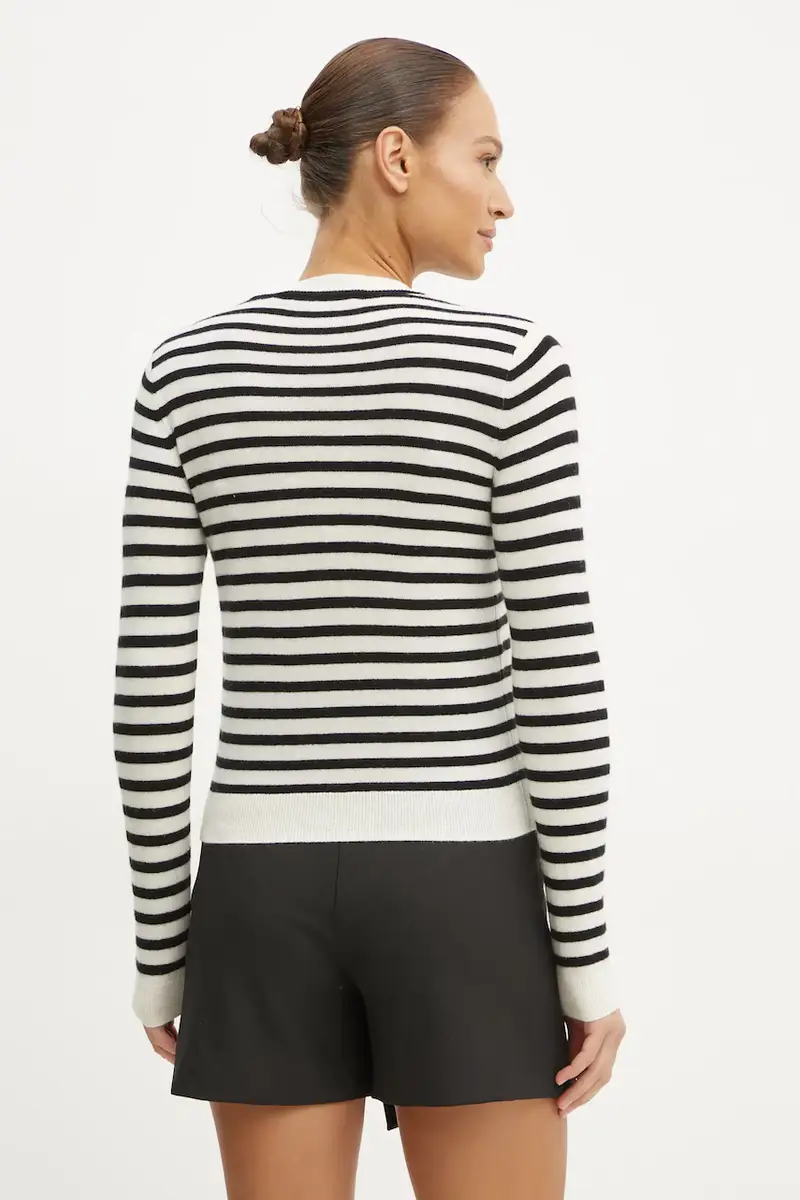 maglione in lana donna colore beige A1W18054 miniatura 3