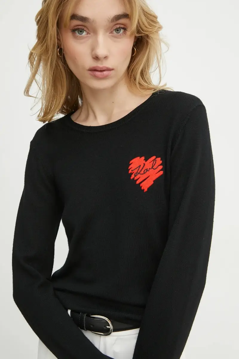 maglione in lana donna colore nero A1W18051 miniatura 4