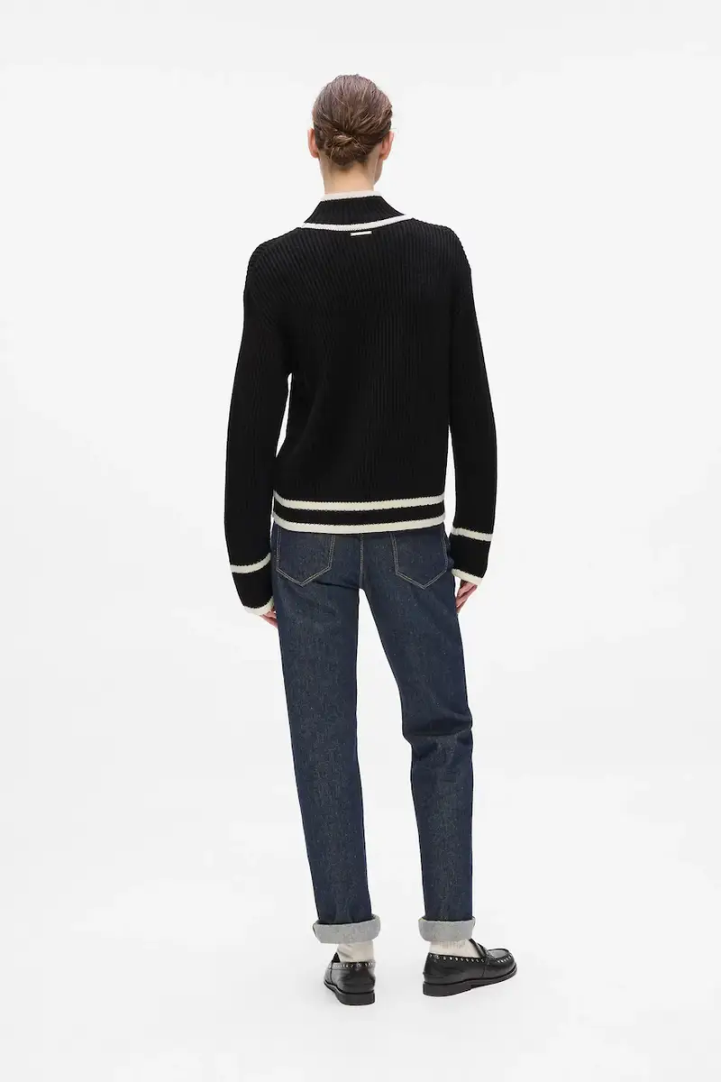 maglione in lana donna colore nero A4W18051 miniatura 4