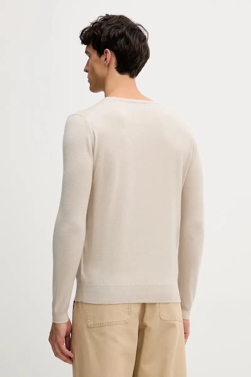 maglione in lana uomo colore beige 554399.655000 miniatura 3