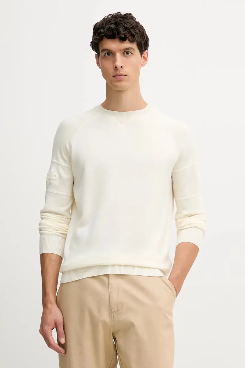 maglione in lana uomo colore beige 554399.655012