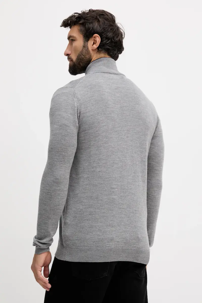 maglione in lana uomo colore grigio 554399.655004 miniatura 3