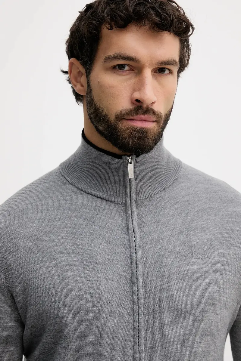 maglione in lana uomo colore grigio 554399.655004 miniatura 4