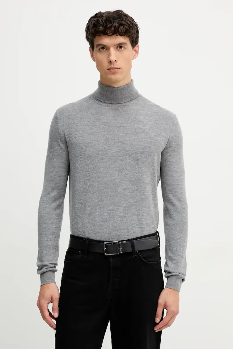 maglione in lana uomo colore grigio 554399.655058