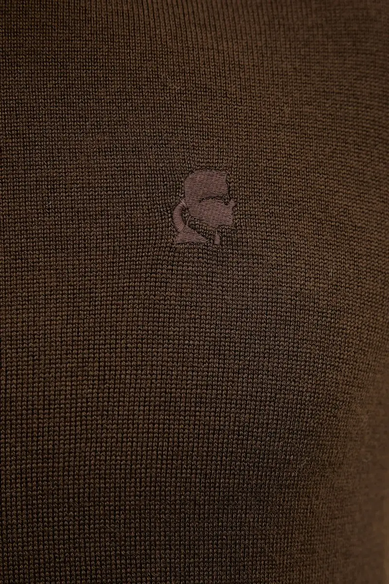 maglione in lana uomo colore marrone 554399.655000 miniatura 5