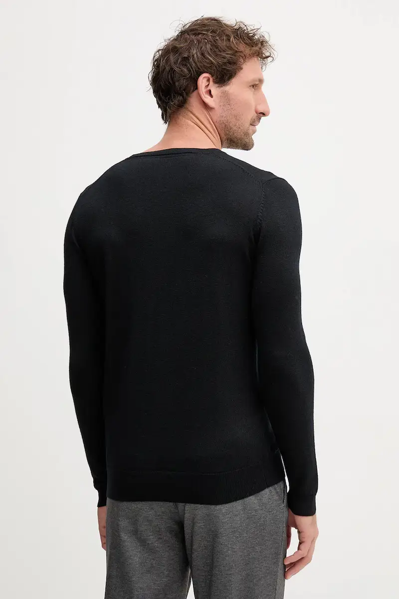 maglione in lana uomo colore nero 553399.655000 miniatura 3