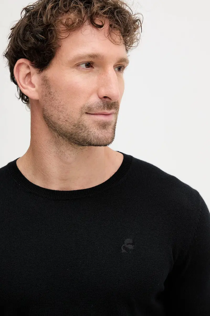 maglione in lana uomo colore nero 553399.655000 miniatura 4