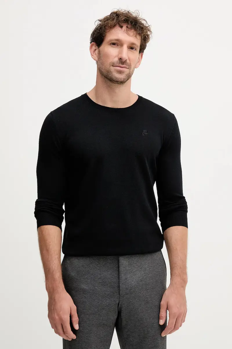 maglione in lana uomo colore nero 553399.655000
