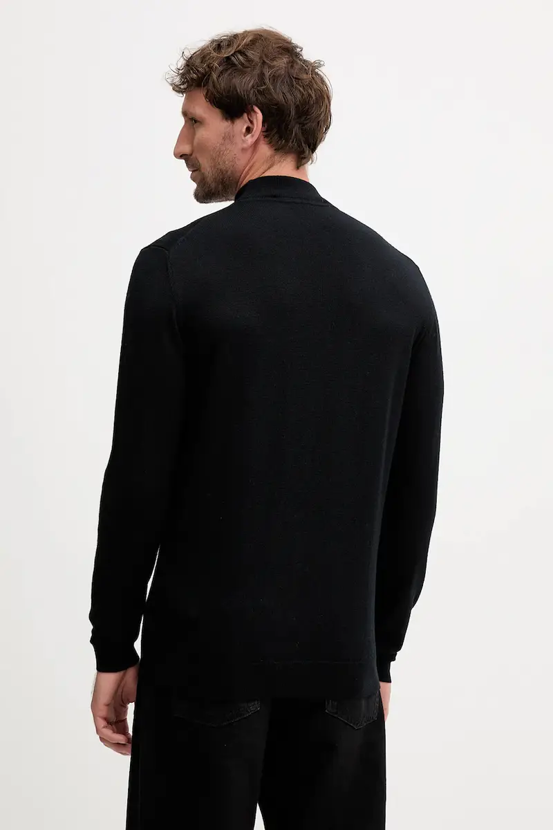maglione in lana uomo colore nero 553399.655002 miniatura 3
