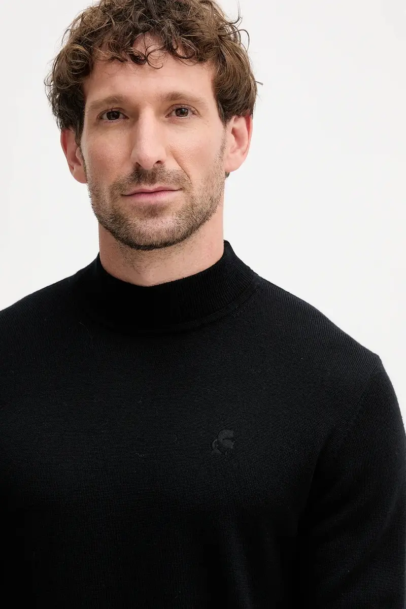 maglione in lana uomo colore nero 553399.655002 miniatura 4