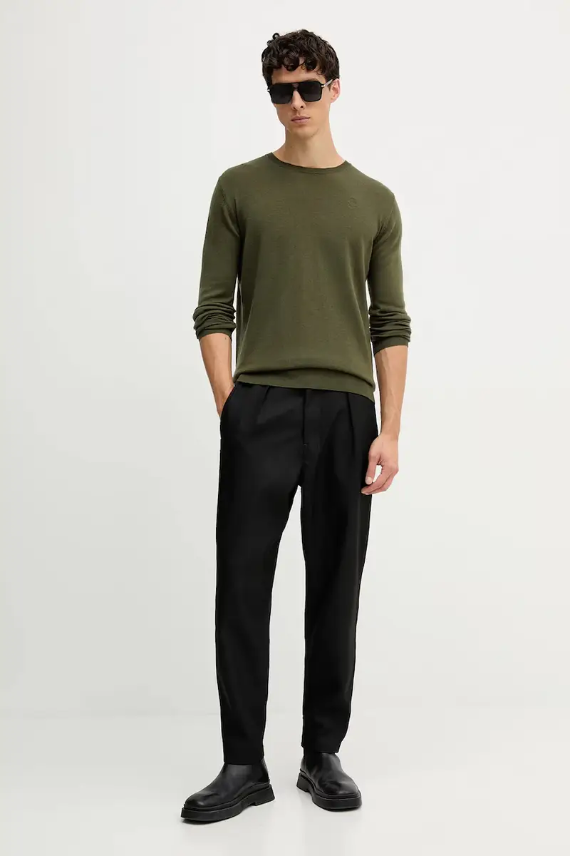 maglione in lana uomo colore verde 554399.655000 miniatura 2