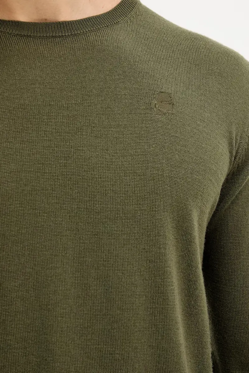 maglione in lana uomo colore verde 554399.655000 miniatura 5