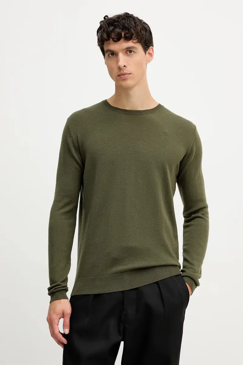 maglione in lana uomo colore verde 554399.655000