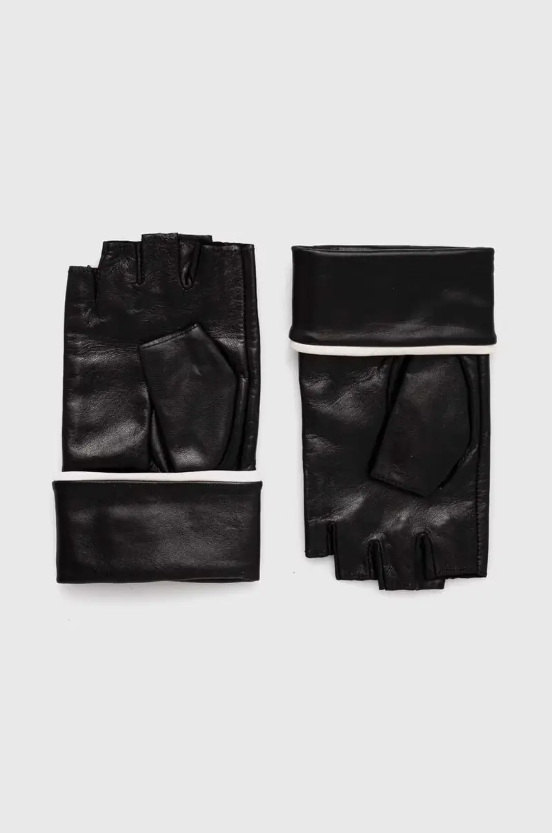 manicotti in pelle donna colore nero 245W3605 miniatura 3