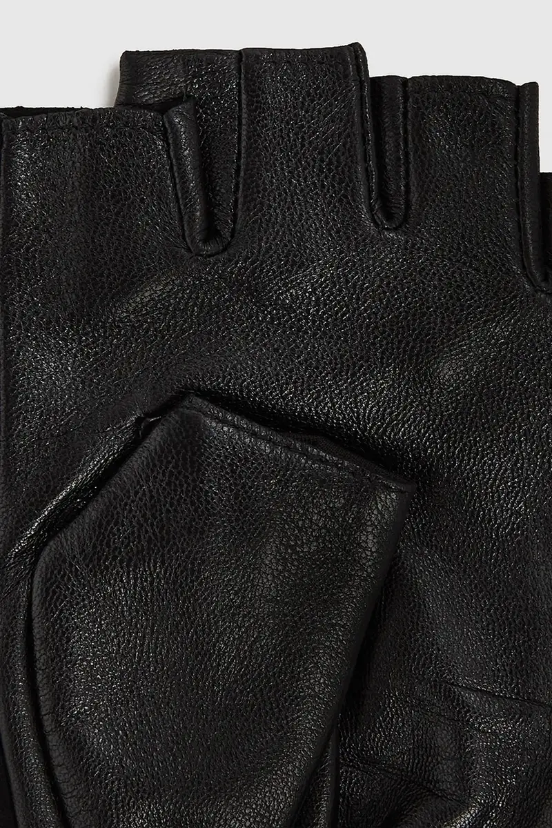 manicotti in pelle donna colore nero A4W33018 miniatura 4