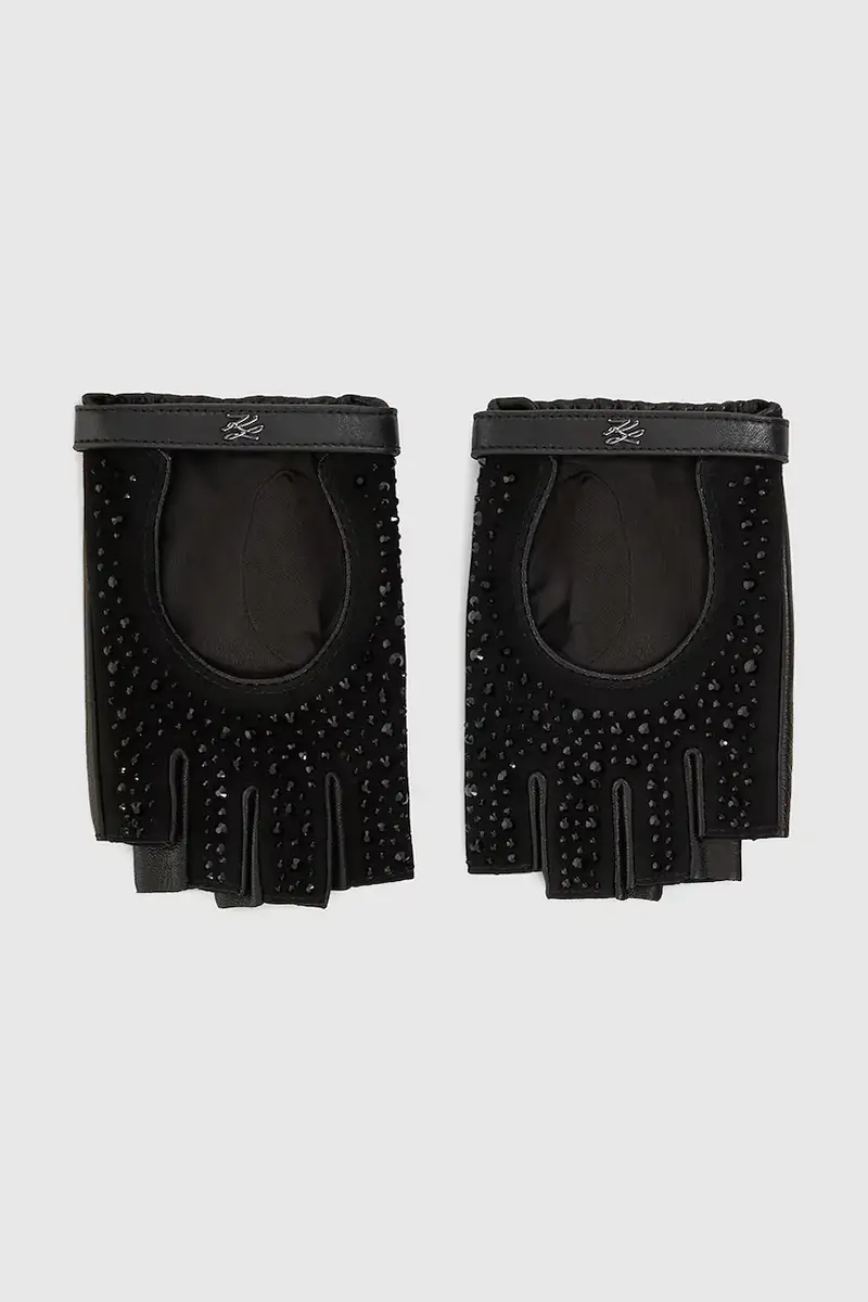 manicotti in pelle donna colore nero A4W33018