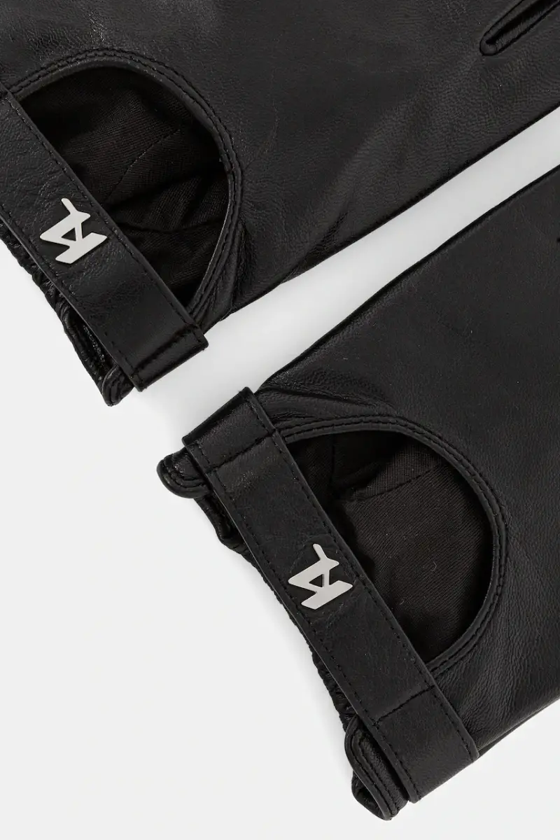 manicotti in pelle uomo colore nero A3M33073 miniatura 2