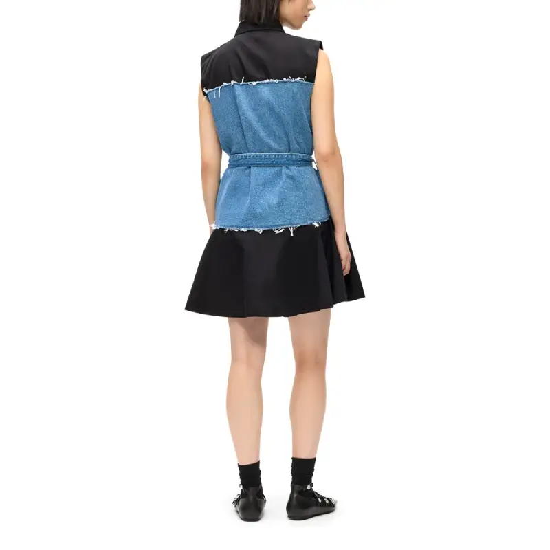 Midi dress denim BLU miniatura 3