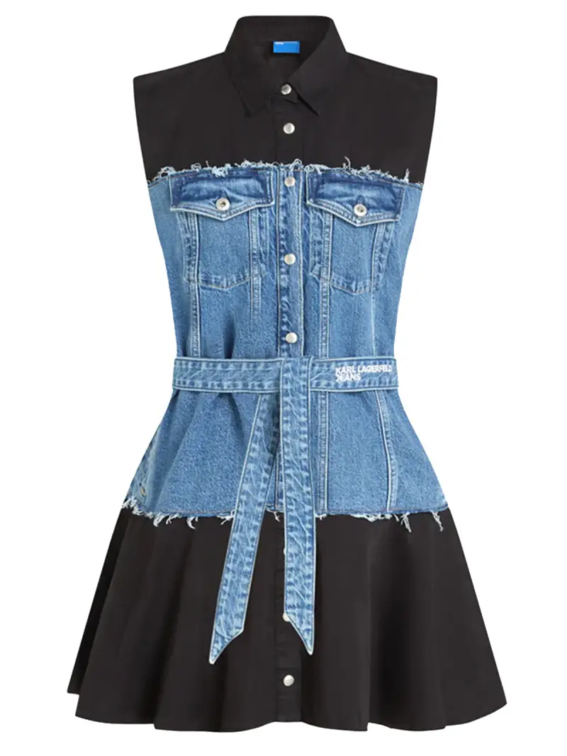 Midi dress denim BLU