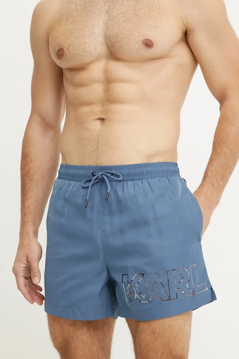 pantaloncini da bagno colore blu A1M46066 miniatura 2