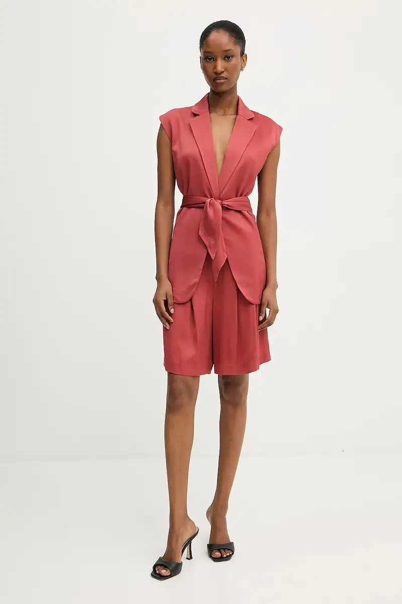 pantaloncini donna colore rosso A3W10097 Arancione miniatura 2