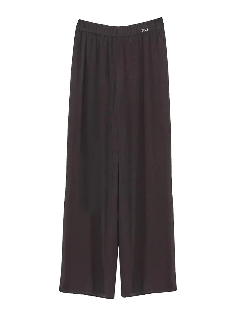 Pantalone Karl DNA Plisse Beach Nero