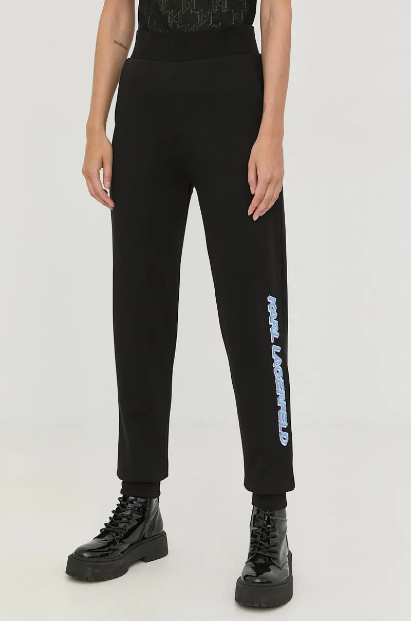 pantaloni da jogging in cotone Nero