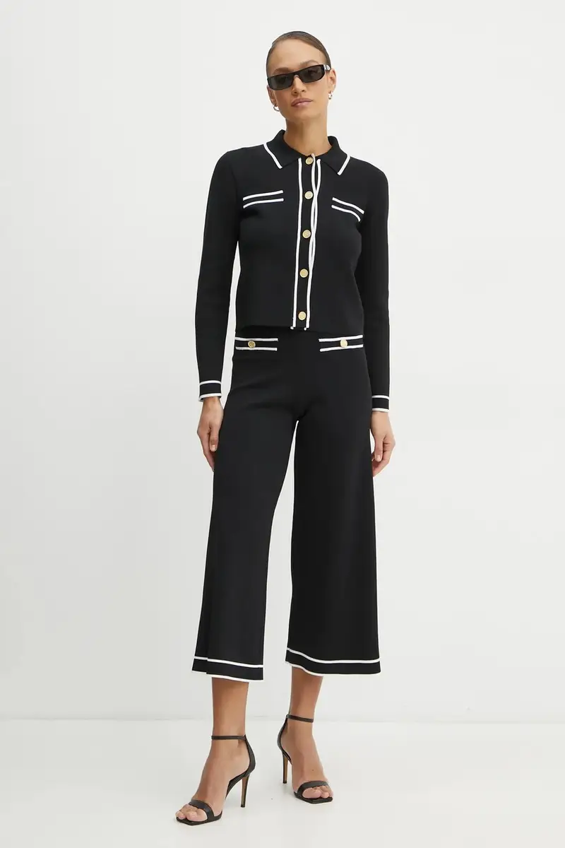 pantaloni donna colore nero A1W10072 miniatura 2