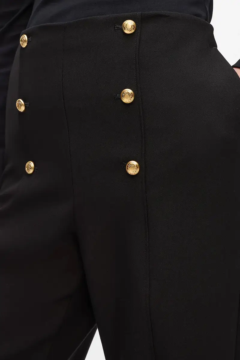 pantaloni donna colore nero A4W10110 miniatura 3