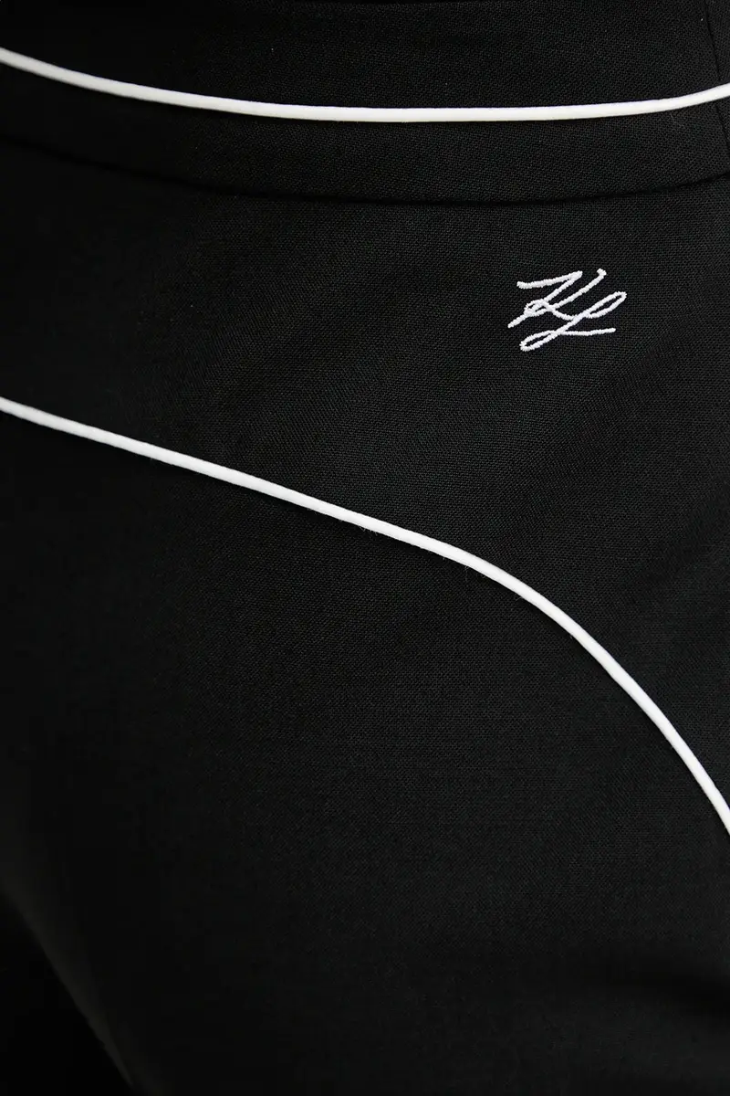 pantaloni in misto lana donna colore nero A3W10094 miniatura 4