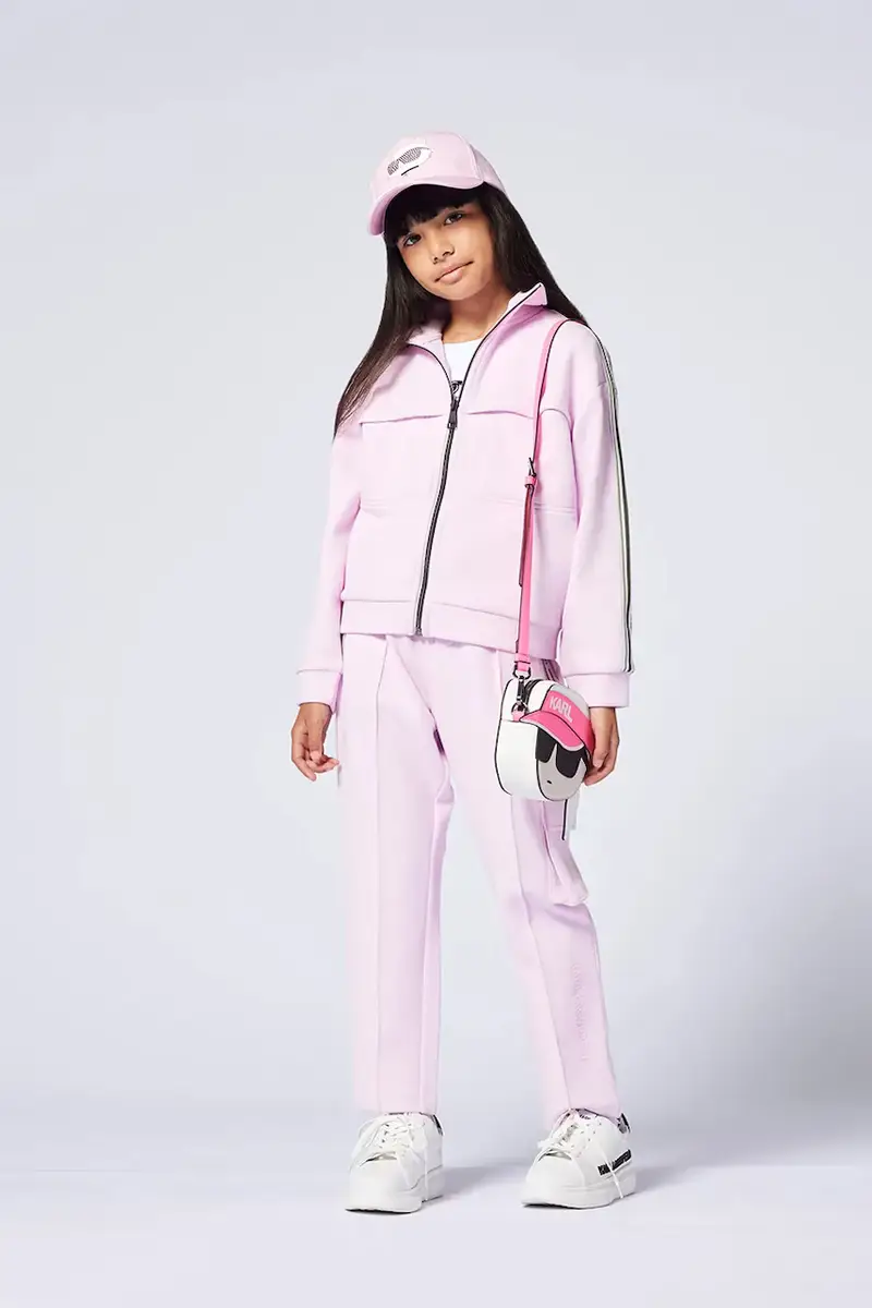 pantaloni per bambini colore rosa Z30451
